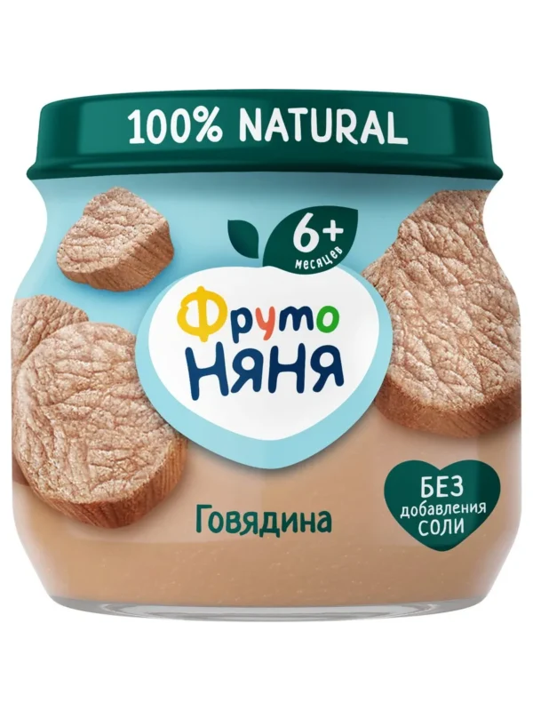Пюре ФрутоНяня из говядины 80 г с 6 +месяцев Пюре ФрутоНяня из говядины 80 г с 6 +месяцев