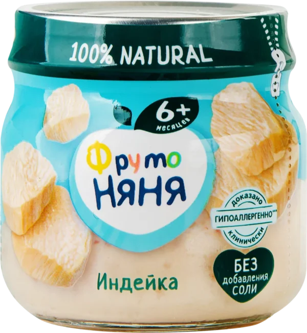 Пюре ФрутоНяня из индейки 80 г с 6 месяцев Пюре ФрутоНяня из индейки 80 г с 6 месяцев