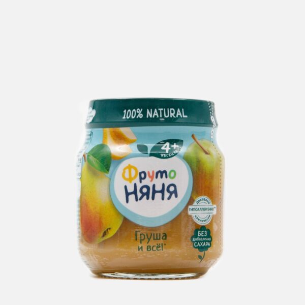 Пюре ФрутоНяня из груш 100 г с 4 +месяцев