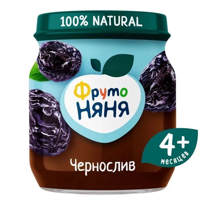Пюре ФрутоНяня из чернослива 100 г с 4 месяцев Пюре ФрутоНяня из чернослива 100 г с 4 месяцев