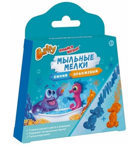 Baffy Мыльные мелки для купания, оранжевый + синий Baffy Мыльные мелки для купания, оранжевый + синий