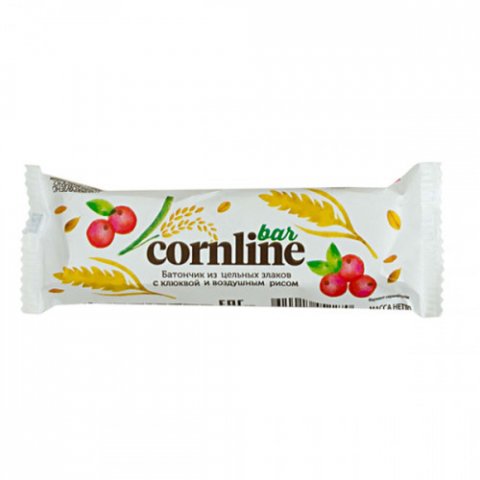Батончик Cornline зерновой батончик с клюквой, 30 гр Батончик Cornline зерновой батончик с клюквой, 30 гр