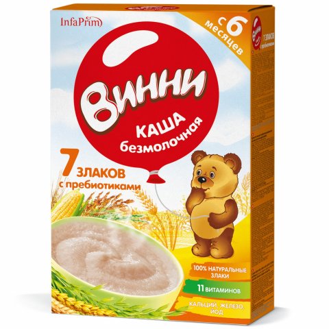 Каша Винни Безмолочная 7 злаков Каша Винни Безмолочная 7 злаков