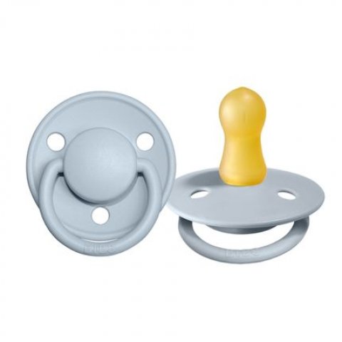 BIBS De Lux Latex Baby Blue 0-6 месяцев, 01612 BIBS De Lux Latex Baby Blue 0-6 месяцев, 01612
