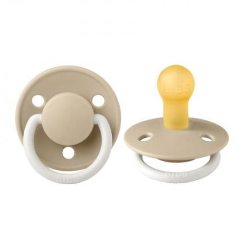 BIBS De Lux Latex Vanilla Glow 0-6 месяцев 02878 BIBS De Lux Latex Vanilla Glow 0-6 месяцев 02878