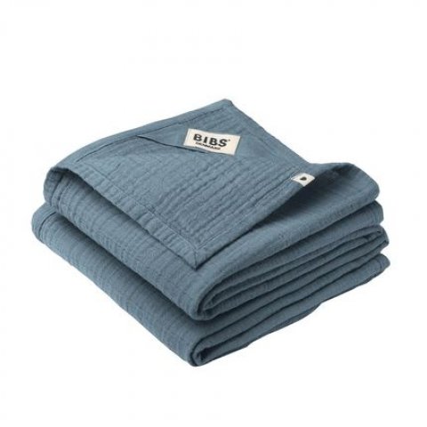 BIBS Муслиновая пеленка (2шт) Cuddle Cloth Petrol 70х70 BIBS Муслиновая пеленка (2шт) Cuddle Cloth Petrol 70х70