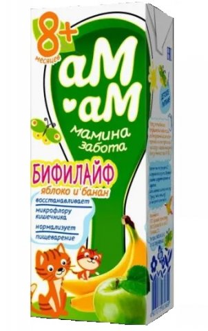 Ам-АМ Бифилайф Яблоко Банан, с 8 месяцев 210гр Ам-АМ Бифилайф Яблоко Банан, с 8 месяцев 210гр