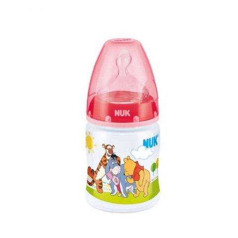 Бутылка пластиковая 150 мл. 0-6 м с соской из силикона р. М Nuk First Choice ВИННИ Бутылка пластиковая 150 мл. 0-6 м с соской из силикона р. М Nuk First Choice ВИННИ