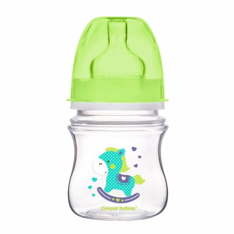 Бутылочка Canpol Babies Easy Start антиколиковая с широким горлышком 120мл Зелёная Бутылочка Canpol Babies Easy Start антиколиковая с широким горлышком 120мл Зелёная
