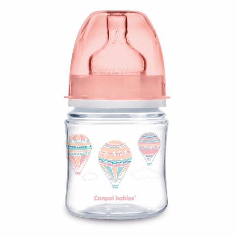 Бутылочка Canpol Babies EasyStart с широким горлышком антиколиковая 120мл с 0месяцев Розовый Бутылочка Canpol Babies EasyStart с широким горлышком антиколиковая 120мл с 0месяцев Розовый