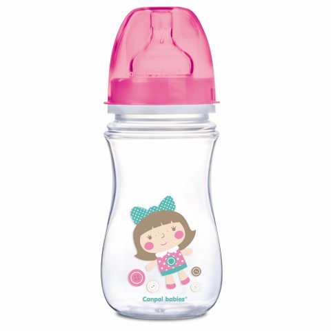 Бутылочка Canpol Babies Toys 240мл c 3месяцев Розовая 35/221_pin Бутылочка Canpol Babies Toys 240мл c 3месяцев Розовая 35/221_pin