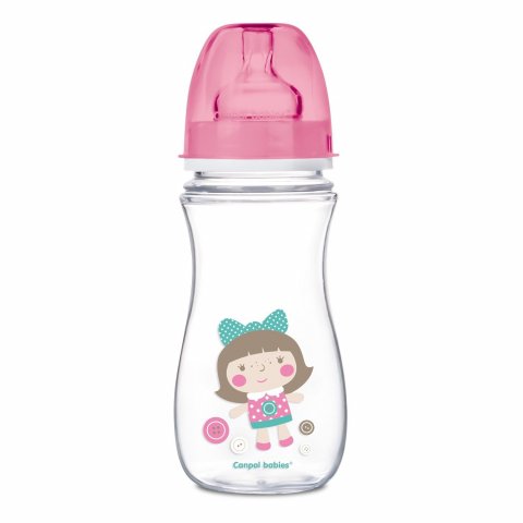 Бутылочка Canpol Babies Toys 300мл c 12месяцев Розовая 35/222_pin Бутылочка Canpol Babies Toys 300мл c 12месяцев Розовая 35/222_pin