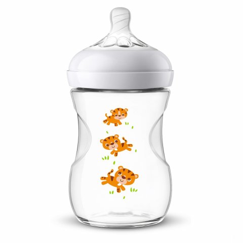 Бутылочка Philips Avent Natural2 Тигрята 260мл с 1месяца Бутылочка Philips Avent Natural2 Тигрята 260мл с 1месяца
