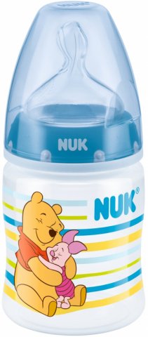 Бутылочка с силиконовой соской NUK First Choice Plus с рождения, 150 мл Бутылочка с силиконовой соской NUK First Choice Plus с рождения, 150 мл