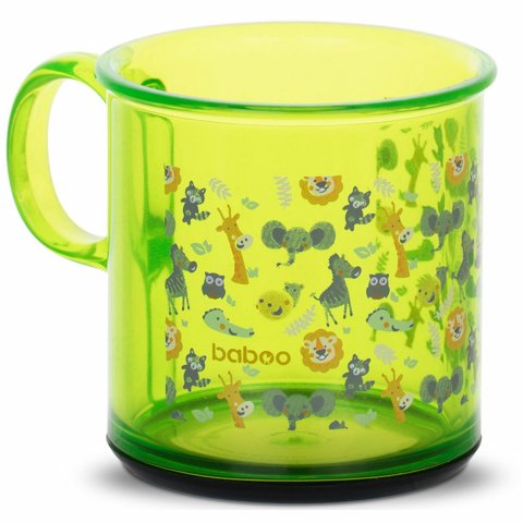 Чашка BABOO Safari с антискользящим дном 170мл с 12месяцев 8-301 Чашка BABOO Safari с антискользящим дном 170мл с 12месяцев 8-301