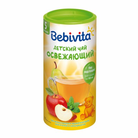 Чай Bebivita освежающий гранулированный 200г с 6месяцев Чай Bebivita освежающий гранулированный 200г с 6месяцев