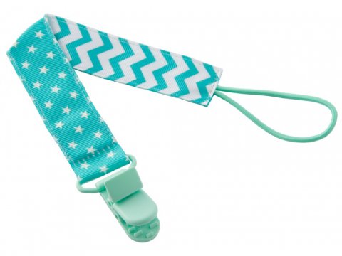 Держатель для пустышки и соски на ленте с прищепкой MINT SOOTHER SAVER от ROXY-KIDS Держатель для пустышки и соски на ленте с прищепкой MINT SOOTHER SAVER от ROXY-KIDS
