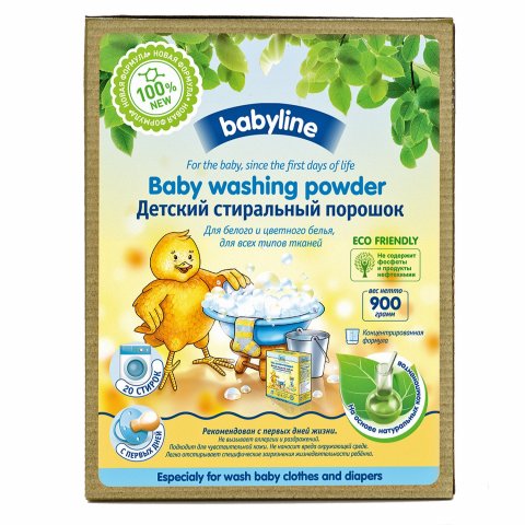 Детский стиральный порошок Babyline Nature 900 г Детский стиральный порошок Babyline Nature 900 г