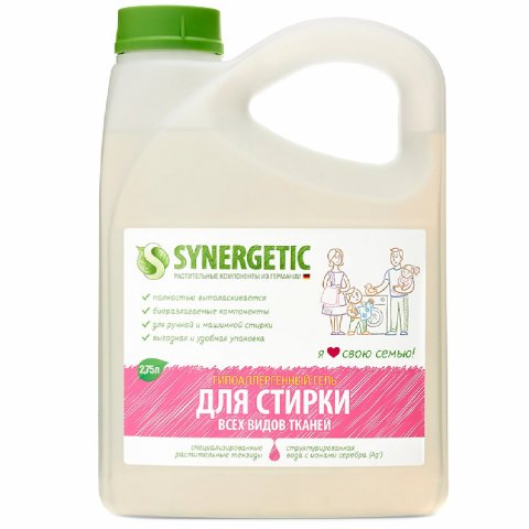Гель для стирки SYNERGETIC универсальный 2.75 л Synergetic Гель для стирки SYNERGETIC универсальный 2.75 л Synergetic