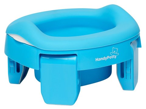 Горшок дорожный складной с многоразовой вкладкой HandyPotty 3 в 1 от ROXY-KIDS, цвет голубой Горшок дорожный складной с многоразовой вкладкой HandyPotty 3 в 1 от ROXY-KIDS, цвет голубой