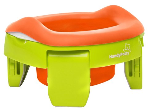 Горшок дорожный складной с многоразовой вкладкой HandyPotty 3 в 1 от ROXY-KIDS, цвет лайм Горшок дорожный складной с многоразовой вкладкой HandyPotty 3 в 1 от ROXY-KIDS, цвет лайм