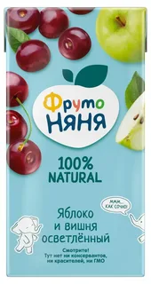 Нектар ФрутоНяня из яблок и вишни 0,5 л от 3 лет Нектар ФрутоНяня из яблок и вишни 0,5 л от 3 лет