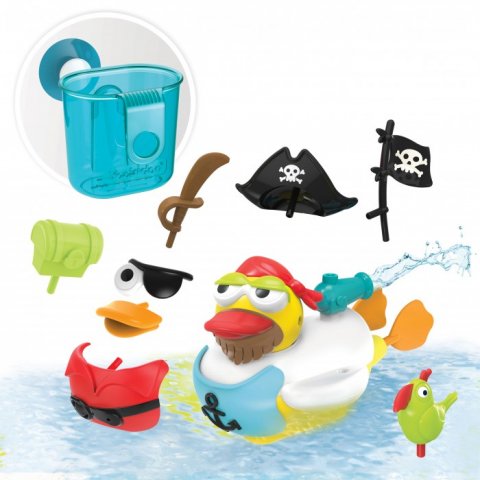 Игрушка водная Утка-пират с водометом и аксессуарами Yookidoo Игрушка водная Утка-пират с водометом и аксессуарами Yookidoo