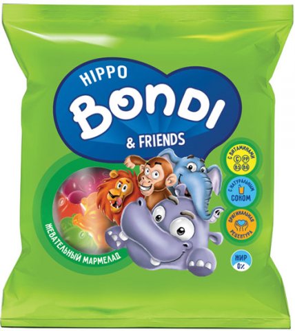 Жевательный мармелад Hippo Bondi с витаминами 30г Жевательный мармелад Hippo Bondi с витаминами 30г