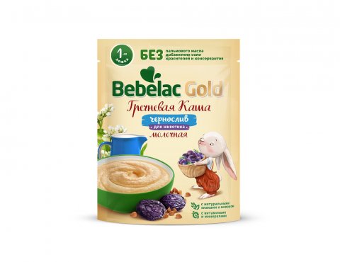 Каша молочная Bebelac гречневая с черносливом 200г c 4месяцев Каша молочная Bebelac гречневая с черносливом 200г c 4месяцев