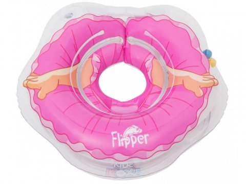 Круг для купания новорожденных и малышей на шею Flipper Балерина от ROXY-KIDS Круг для купания новорожденных и малышей на шею Flipper Балерина от ROXY-KIDS