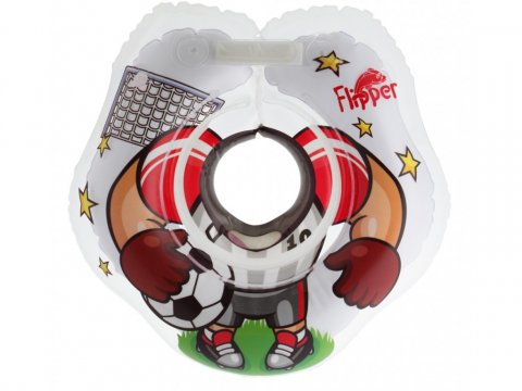 Круг для купания новорожденных и малышей на шею Flipper Футболист от ROXY-KIDS Круг для купания новорожденных и малышей на шею Flipper Футболист от ROXY-KIDS