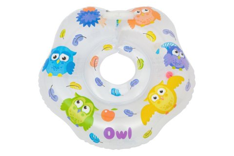 Круг для купания новорожденных и малышей на шею Owl от ROXY-KIDS Круг для купания новорожденных и малышей на шею Owl от ROXY-KIDS