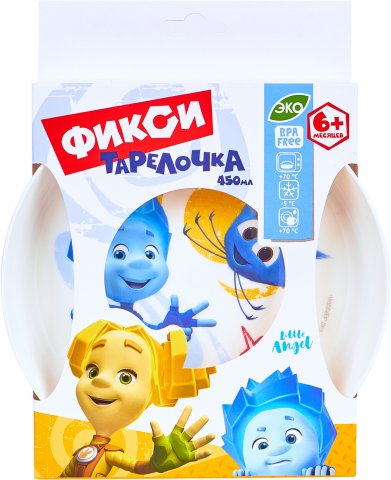 Lalababy Детская тарелка ФИКСИКИ, Шпуля 450 мл с 6 месяцев Lalababy Детская тарелка ФИКСИКИ, Шпуля 450 мл с 6 месяцев