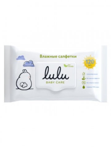 LULU / Влажные салфетки Lulu гигиенические детские, 120 шт. LULU / Влажные салфетки Lulu гигиенические детские, 120 шт.
