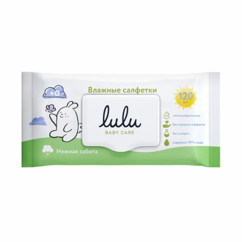 LULU / Влажные салфетки Lulu гигиенические детские, Экстракт алоэ вера, экстракт ромашки 120 шт. LULU / Влажные салфетки Lulu гигиенические детские, Экстракт алоэ вера, экстракт ромашки 120 шт.