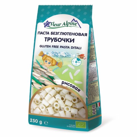 Макароны Fleur Alpine рисовые трубочки 250г Макароны Fleur Alpine рисовые трубочки 250г