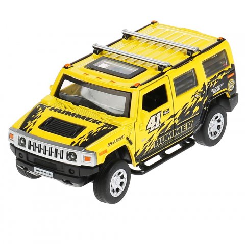 Машина Технопарк Hummer H2 – Спорт, 12 см, свет-звук, инерционный механизм, цвет желтый Машина Технопарк Hummer H2 – Спорт, 12 см, свет-звук, инерционный механизм, цвет желтый