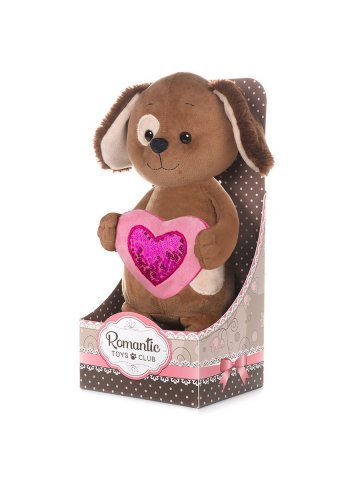 Maxitoys Luxury Romantic Toys Club / Мягкая Игрушка/Романтичный Щенок с Сердечком 25 см в Коробке Maxitoys Luxury Romantic Toys Club / Мягкая Игрушка/Романтичный Щенок с Сердечком 25 см в Коробке