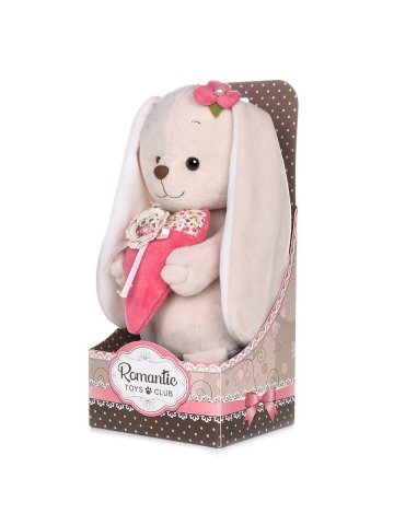 Maxitoys Luxury Romantic Toys Club / Мягкая Игрушка/Романтичный Зайчик с Розовым Сердечком 20 см в Коробке Maxitoys Luxury Romantic Toys Club / Мягкая Игрушка/Романтичный Зайчик с Розовым Сердечком 20 см в Коробке