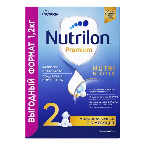 Смесь Nutrilon Премиум 2 с 6 месяцев 1200г
