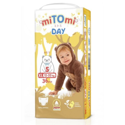 MiTOmi трусики Day XL (12-20 кг) 36 шт. MiTOmi трусики Day XL (12-20 кг) 36 шт.