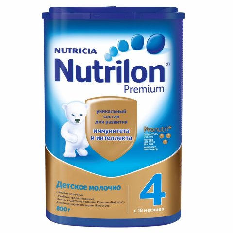 Молочко детское Nutrilon Premium 4 с 18 месяцев 800г Молочко детское Nutrilon Premium 4 с 18 месяцев 800г