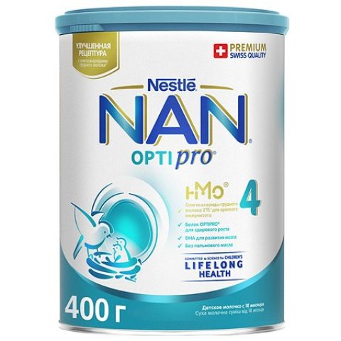 Молочко NAN 4 400г с 18месяцев Молочко NAN 4 400г с 18месяцев