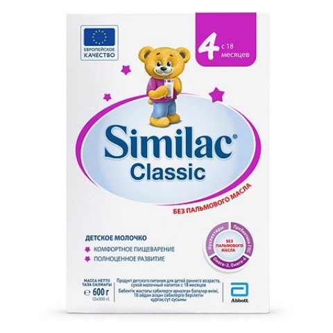 Молочко Similac Классик 4 600г с 18месяцев Молочко Similac Классик 4 600г с 18месяцев