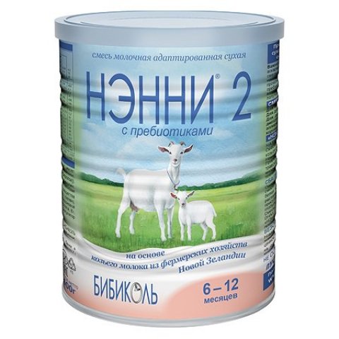 Молочная смесь НЭННИ 2 с пребиотиками на основе козьего молока 400 г с 6-12 мес Молочная смесь НЭННИ 2 с пребиотиками на основе козьего молока 400 г с 6-12 мес