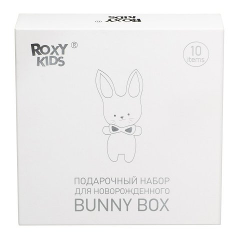 Набор для новорожденного на выписку из роддома. Подарочный набор 0+ BUNNY BOX от ROXY-KIDS Набор для новорожденного на выписку из роддома. Подарочный набор 0+ BUNNY BOX от ROXY-KIDS