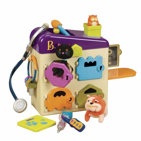 Набор игровой Ветеринарная клиника с фиолетовой крышкой B.Toys Набор игровой Ветеринарная клиника с фиолетовой крышкой B.Toys