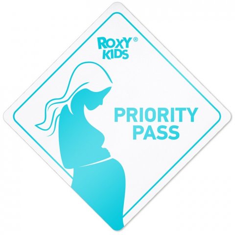 Наклейка на авто виниловая PRIORITY PASS от ROXY-KIDS, белая Наклейка на авто виниловая PRIORITY PASS от ROXY-KIDS, белая