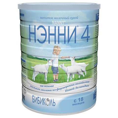 Напиток НЭННИ 4 на основе козьего молока 800г с 18 месяцев Напиток НЭННИ 4 на основе козьего молока 800г с 18 месяцев