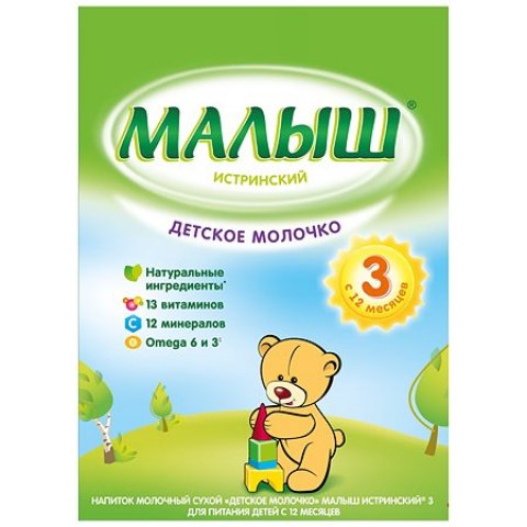 Напиток молочный сухой Малыш Истринский Истринский 3 350г с 12 месяцев Напиток молочный сухой Малыш Истринский Истринский 3 350г с 12 месяцев